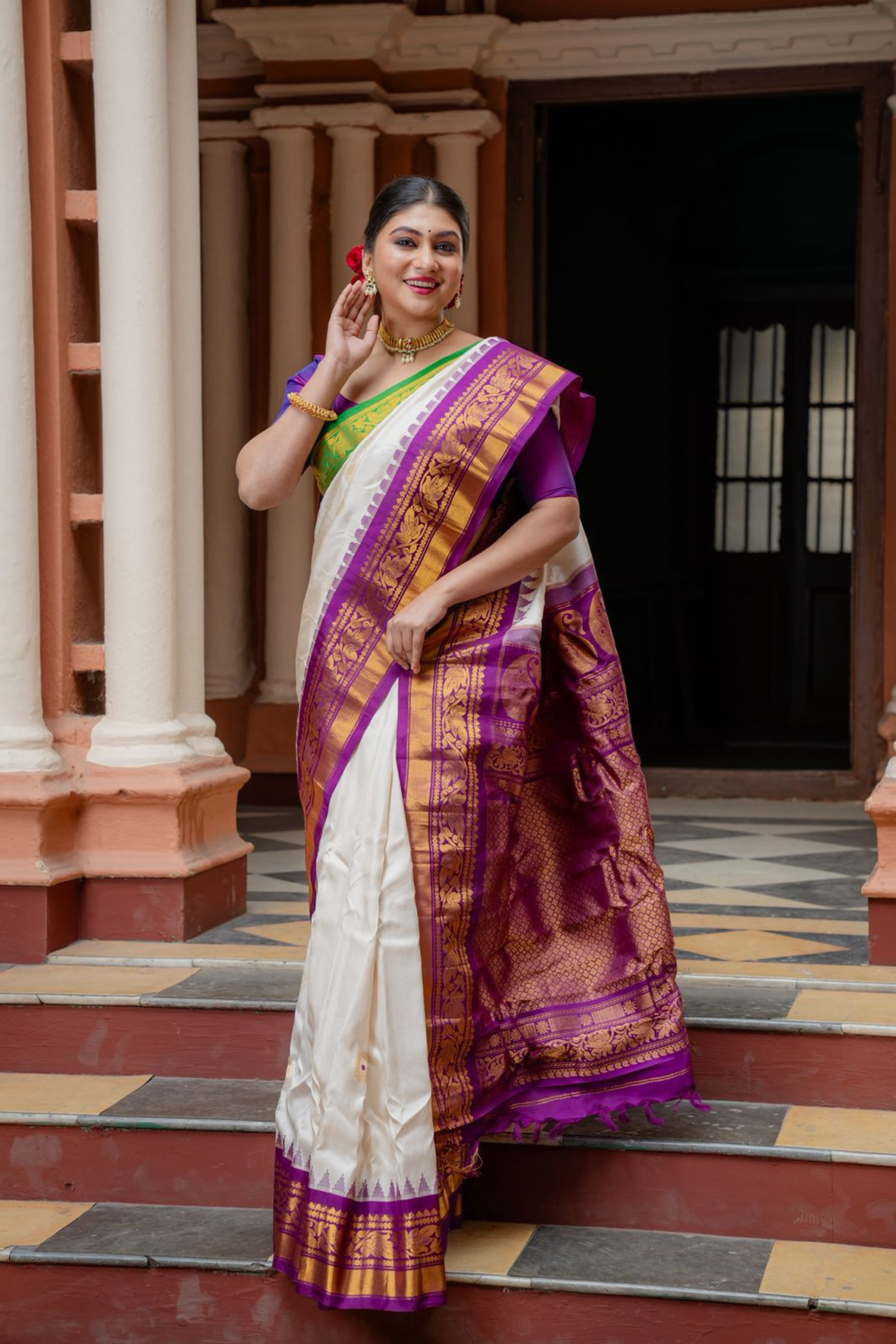 Divine Harmony Gadwal Pure Silk Saree