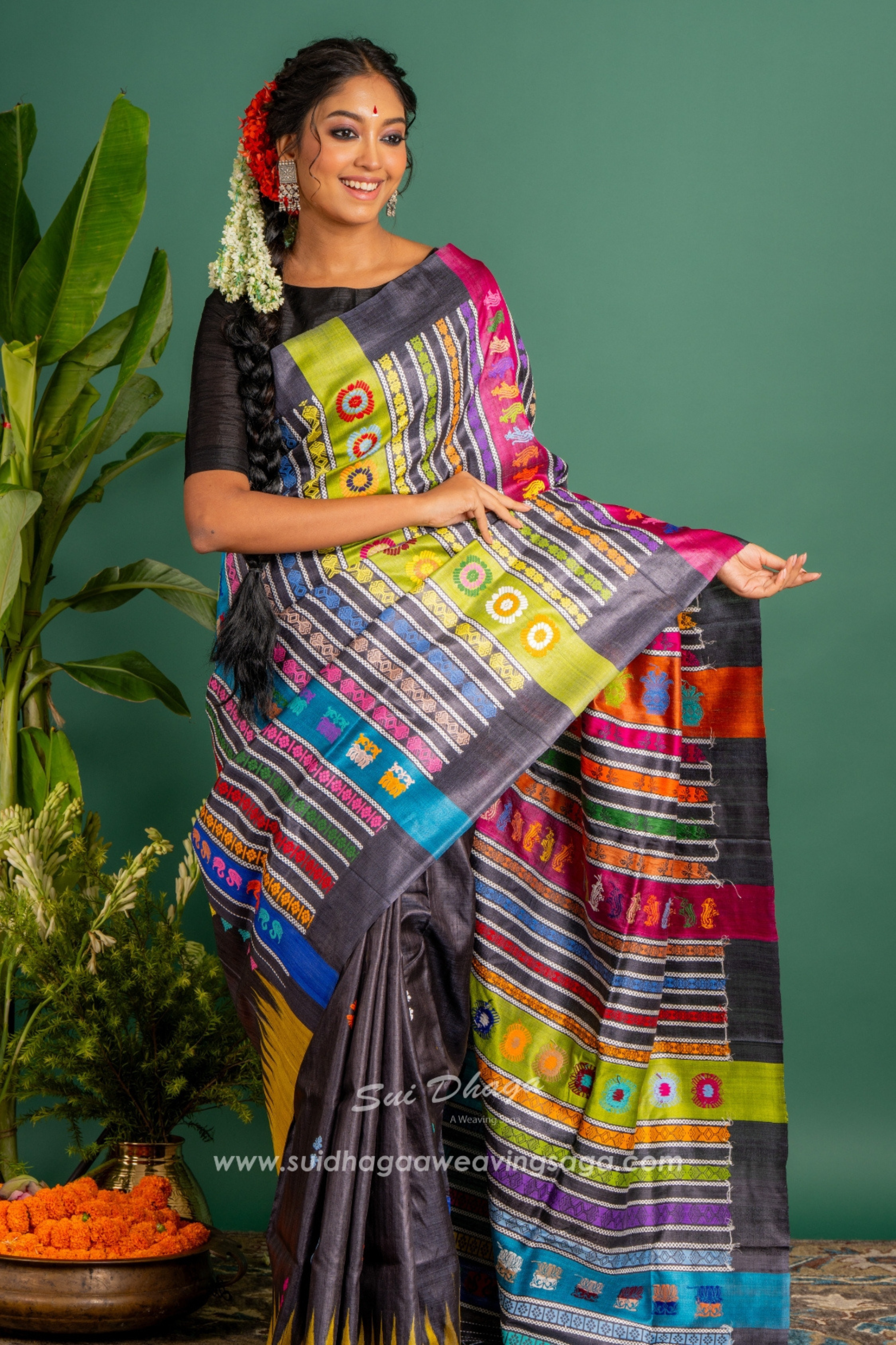 Double Pallu Gopalpur Tussar Saree - Available on PRE - ORDER
