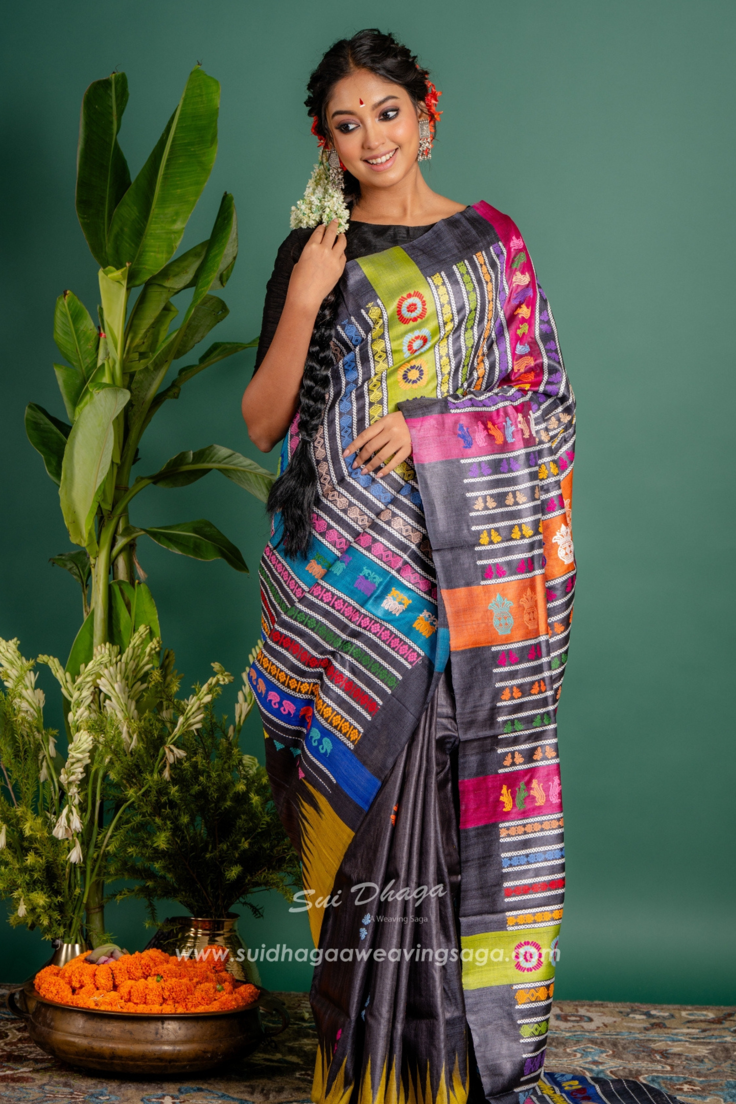 Double Pallu Gopalpur Tussar Saree - Available on PRE - ORDER