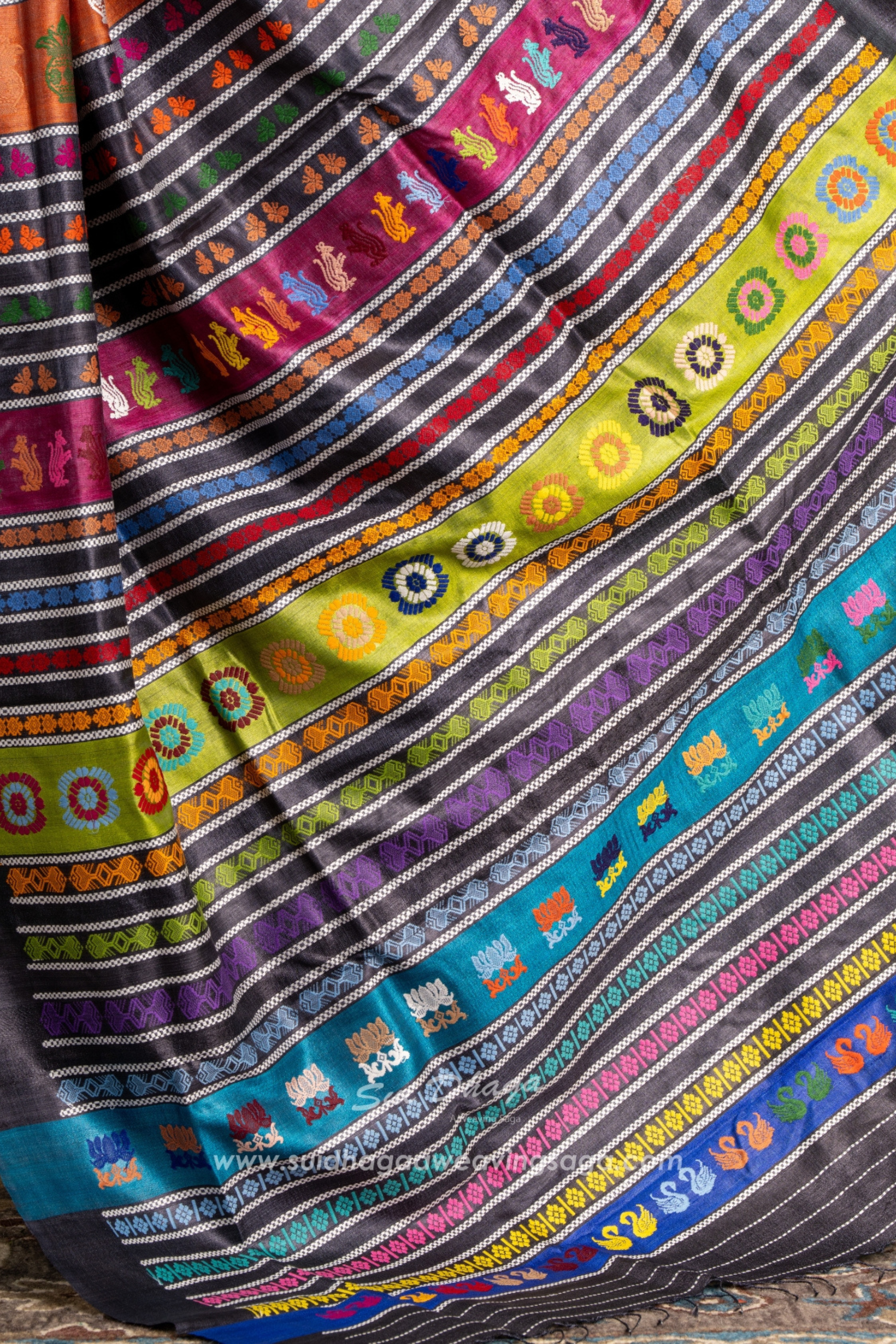 Double Pallu Gopalpur Tussar Saree - Available on PRE - ORDER