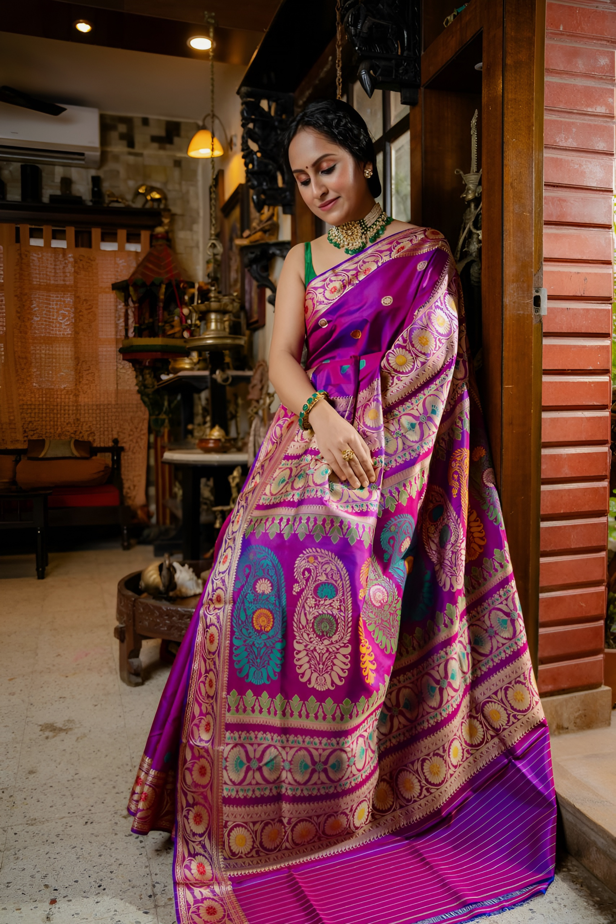Revival Heritage Baluchuri Pure Silk Saree