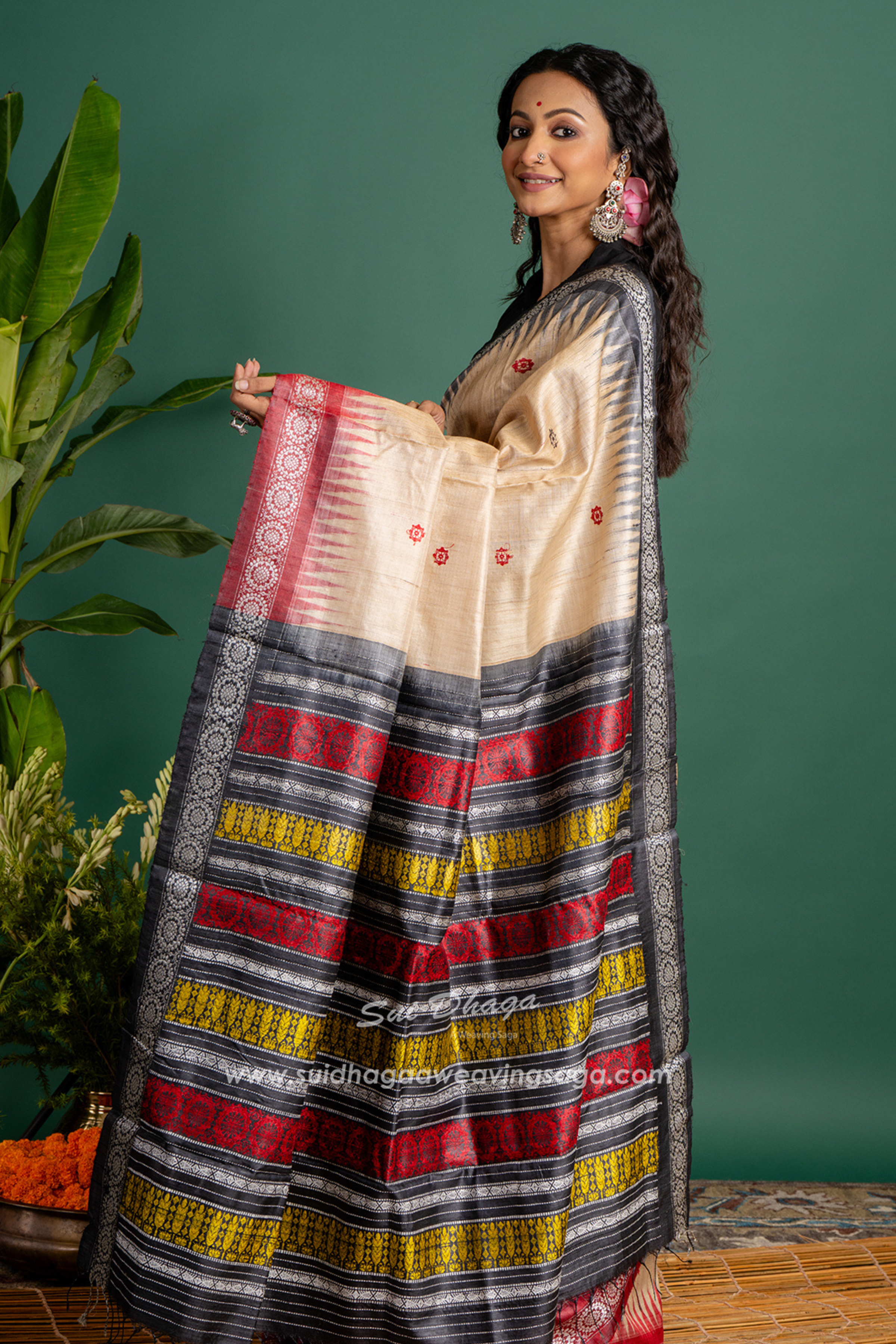 Ganga Jamuna Border Gopalpur Tussar Saree