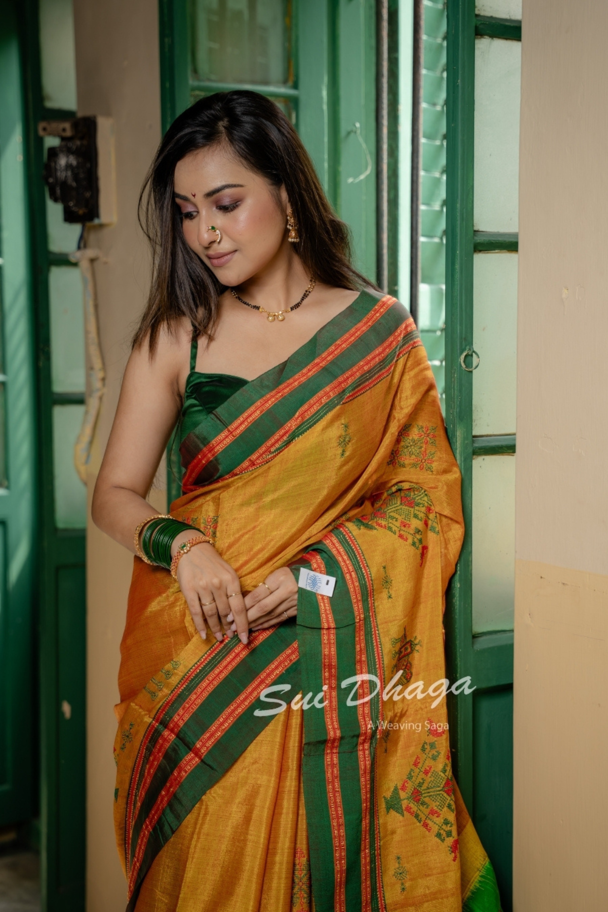 Kasuti Work Handwoven Saree