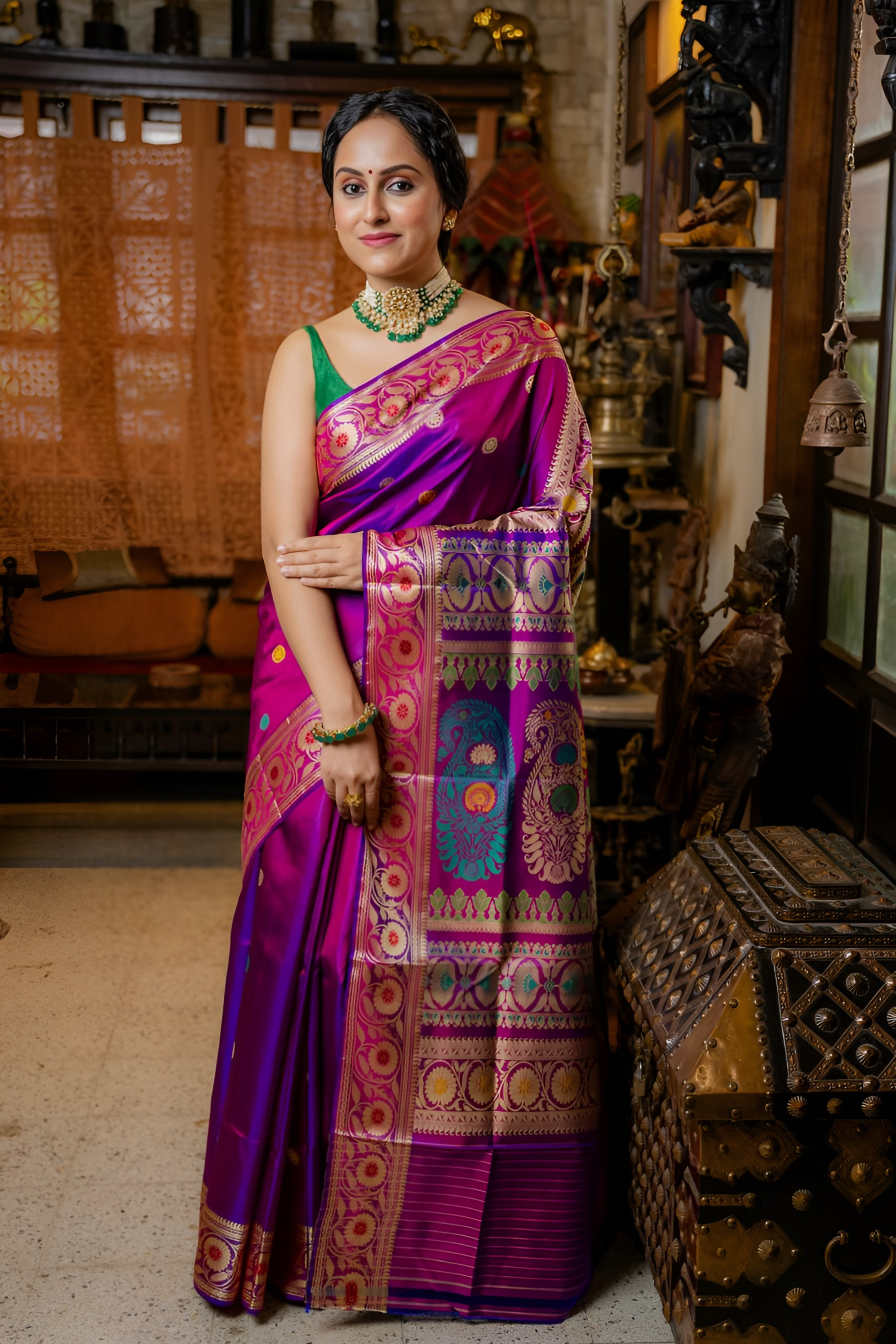 Revival Heritage Baluchuri Pure Silk Saree