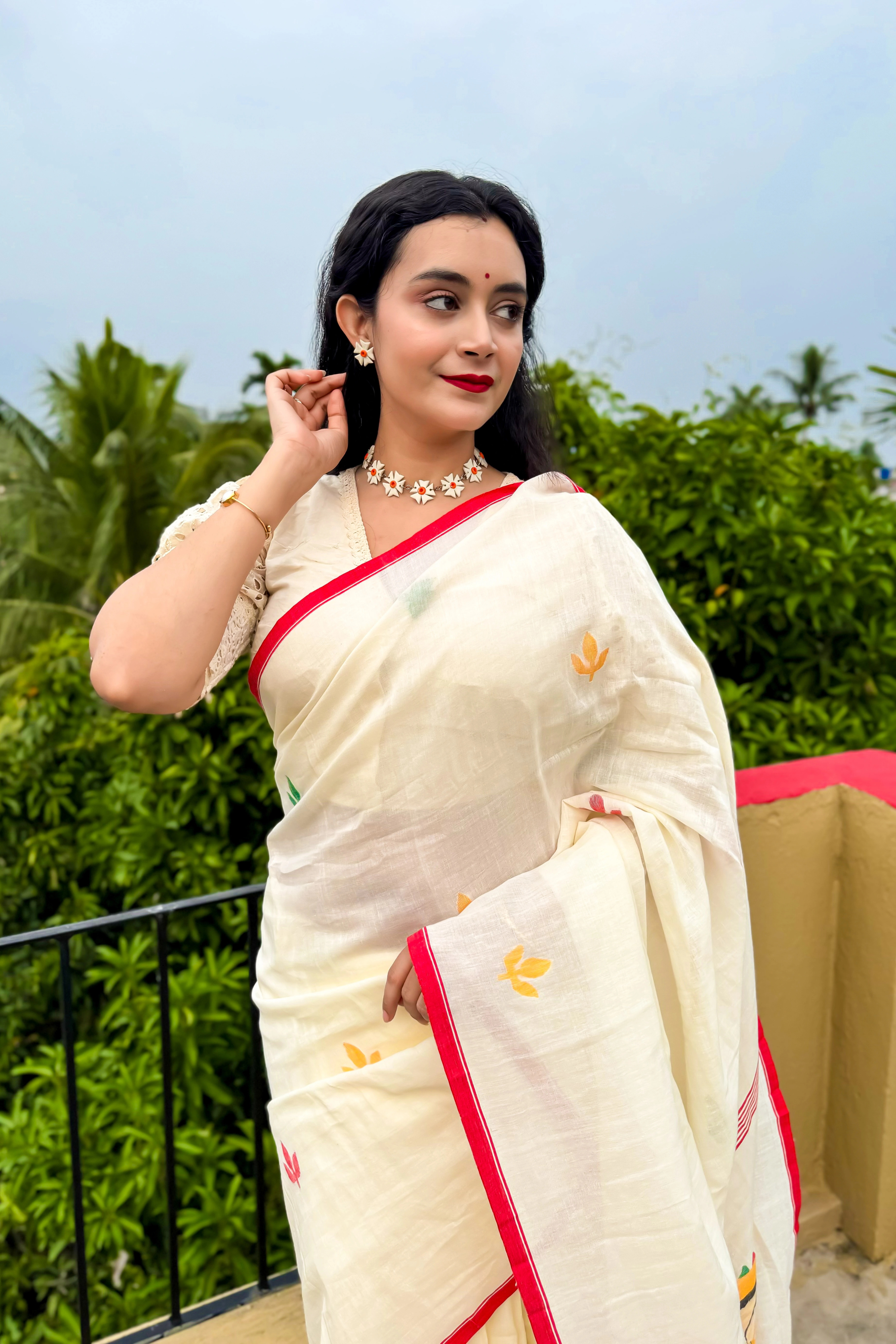 Handwoven cotton Jamdani