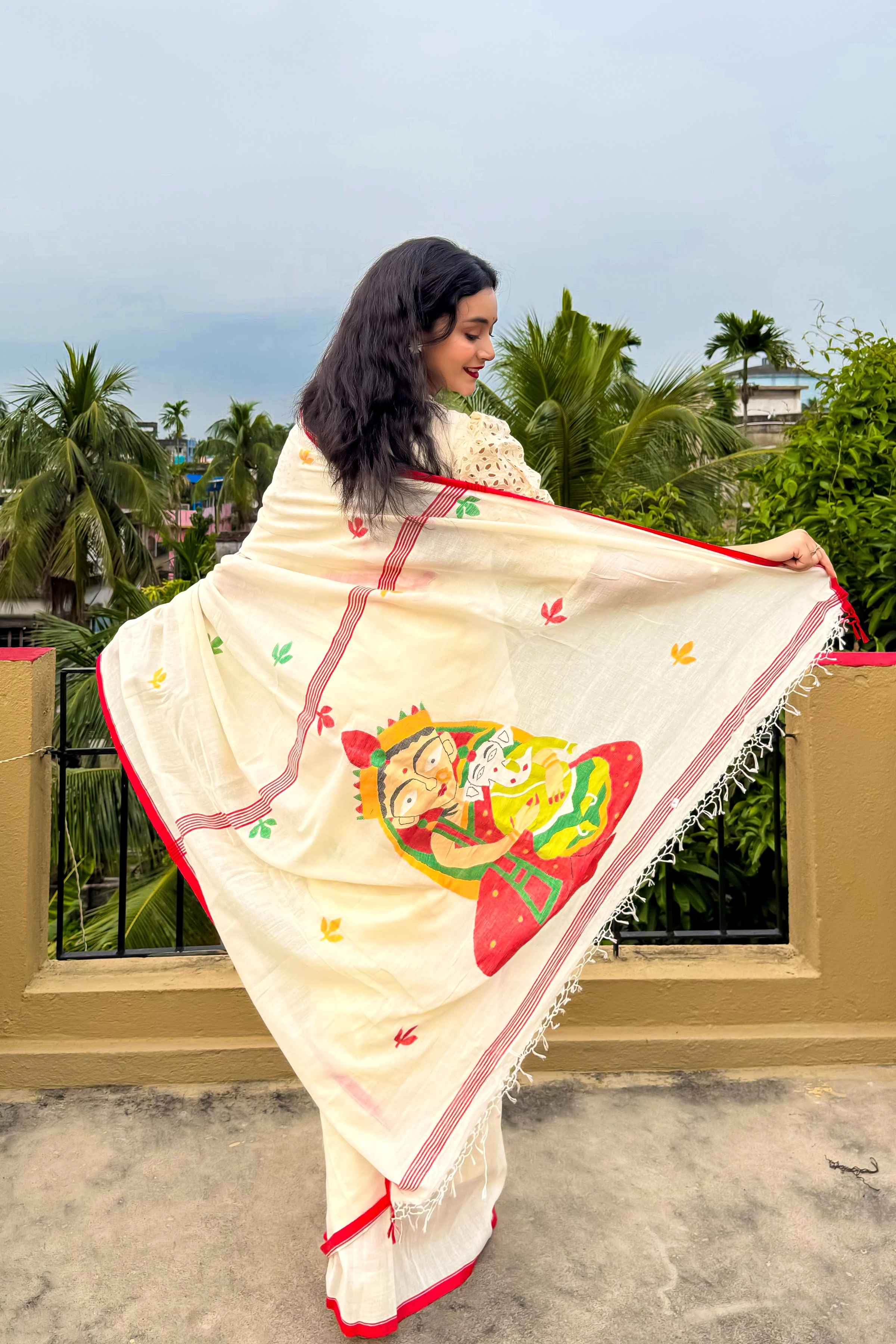 Handwoven cotton Jamdani