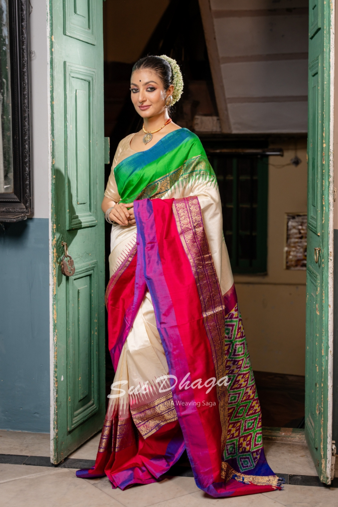 Double Weave Pure Silk Saree