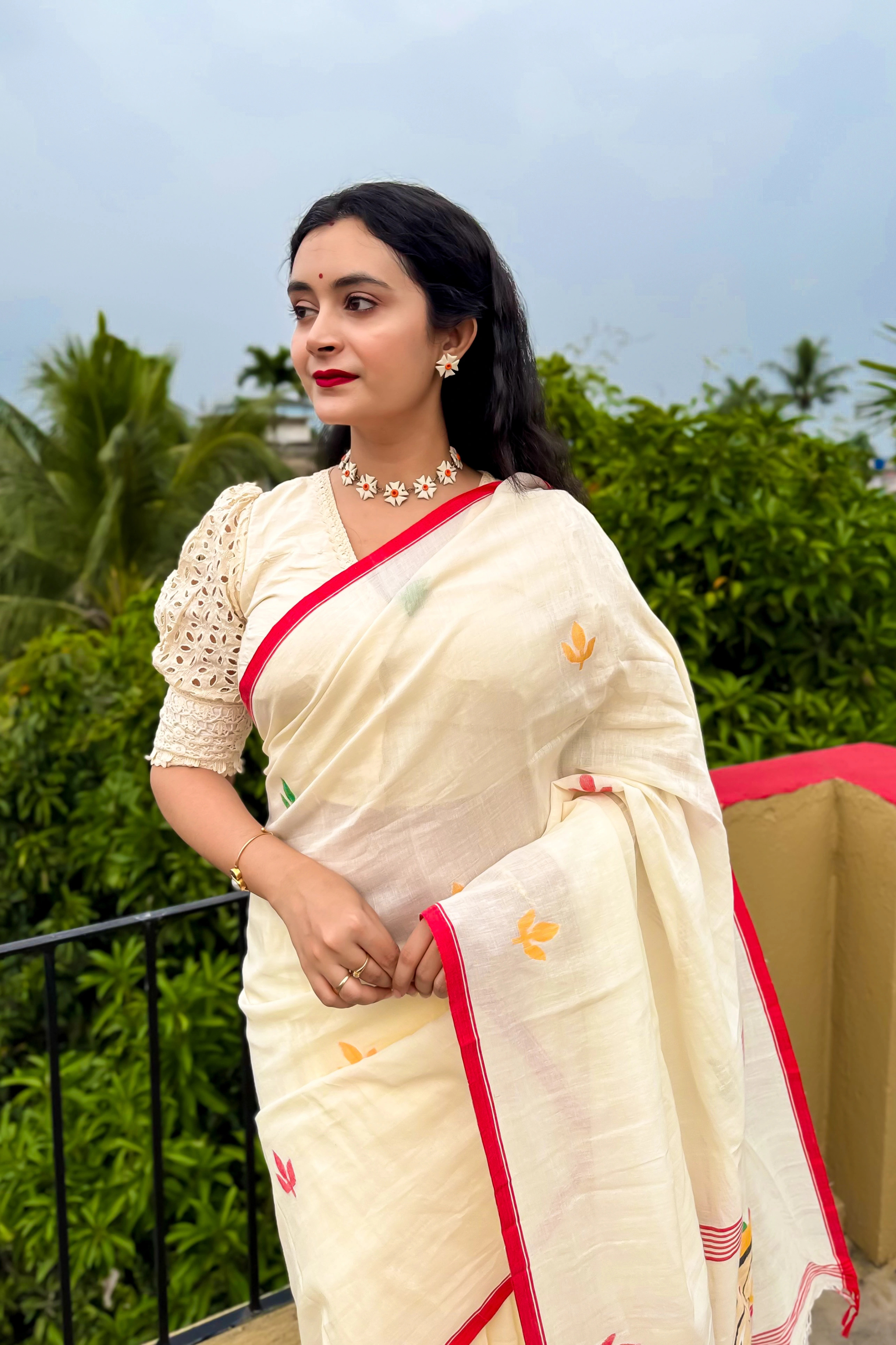 Handwoven cotton Jamdani