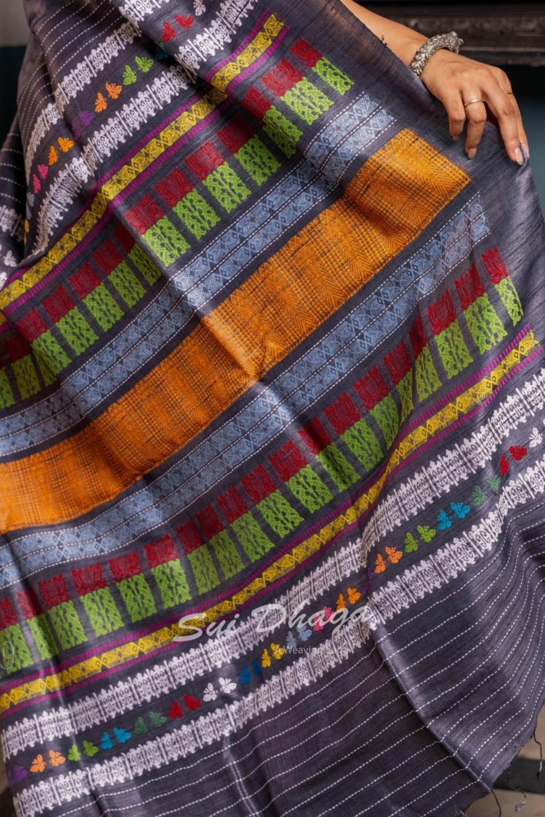 Midnight Wings Gopalpur Tussar Saree