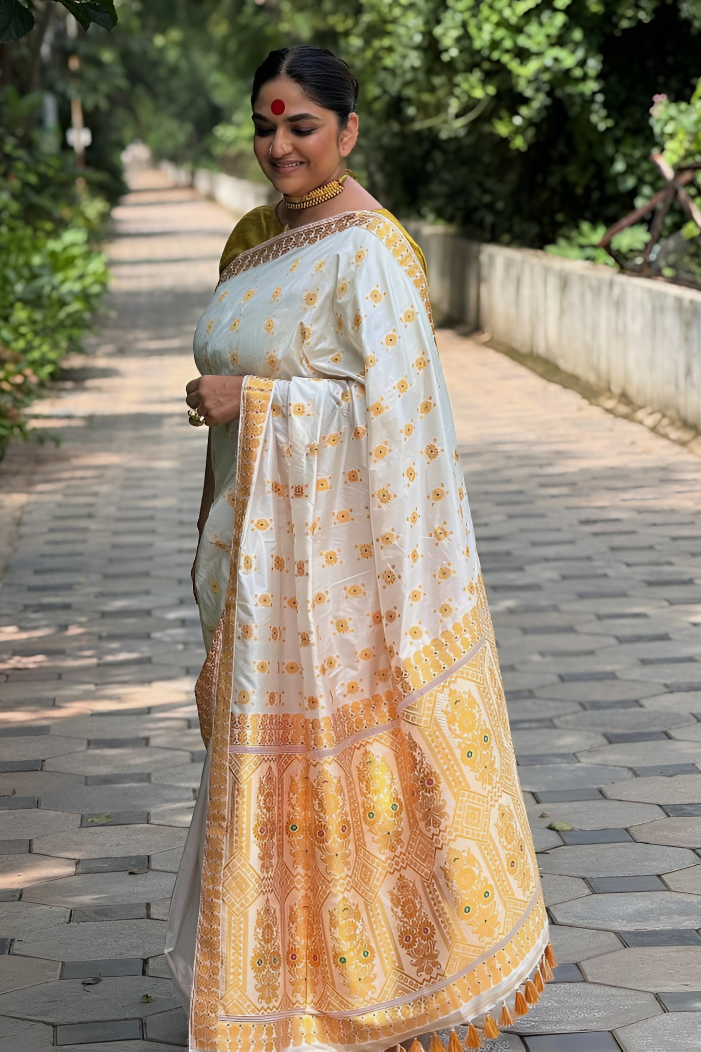 Grace Meets Heritage — Mulberry (Paat) Assam Silk